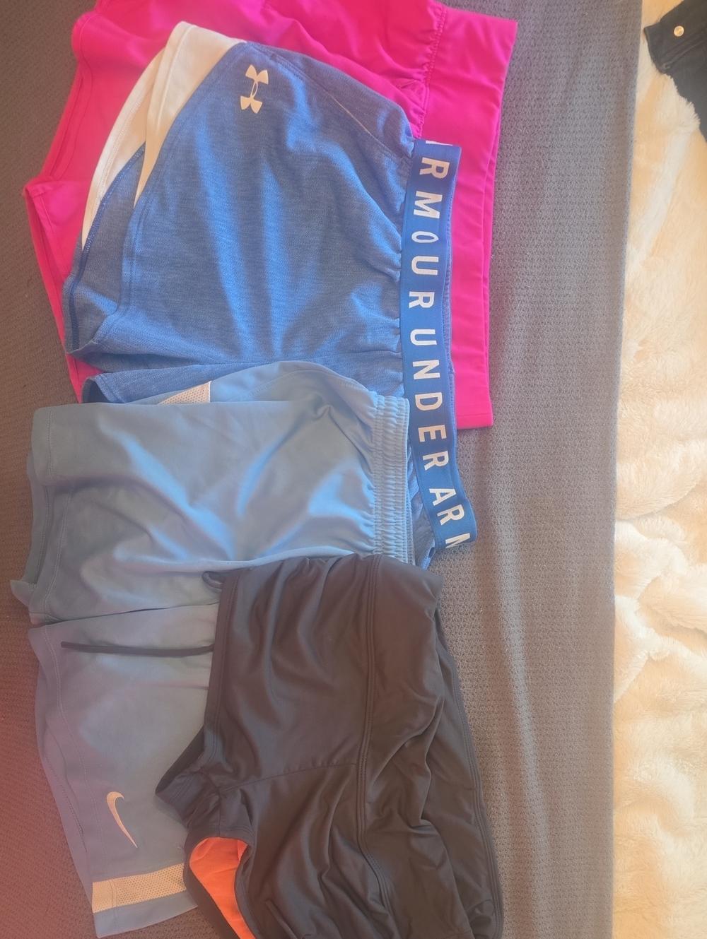 Bundle Of Under Armour, Nike, Althlica, And Tec Gear Athletic Shorts Pack Size M